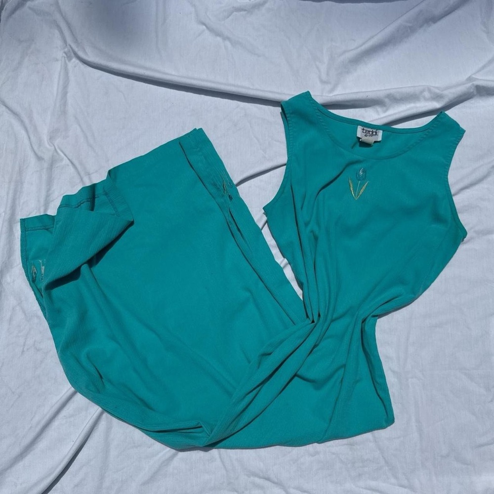 Teal 90’s Maxi Dress
